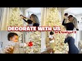 Decorating for our first christmas as a family of 3  vlogmas day 2
