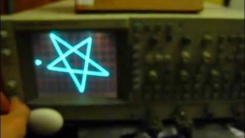 Analog Oscilloscope with XY mode pentagram