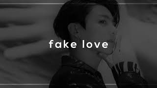 bts - fake love (slowed + reverb) Resimi