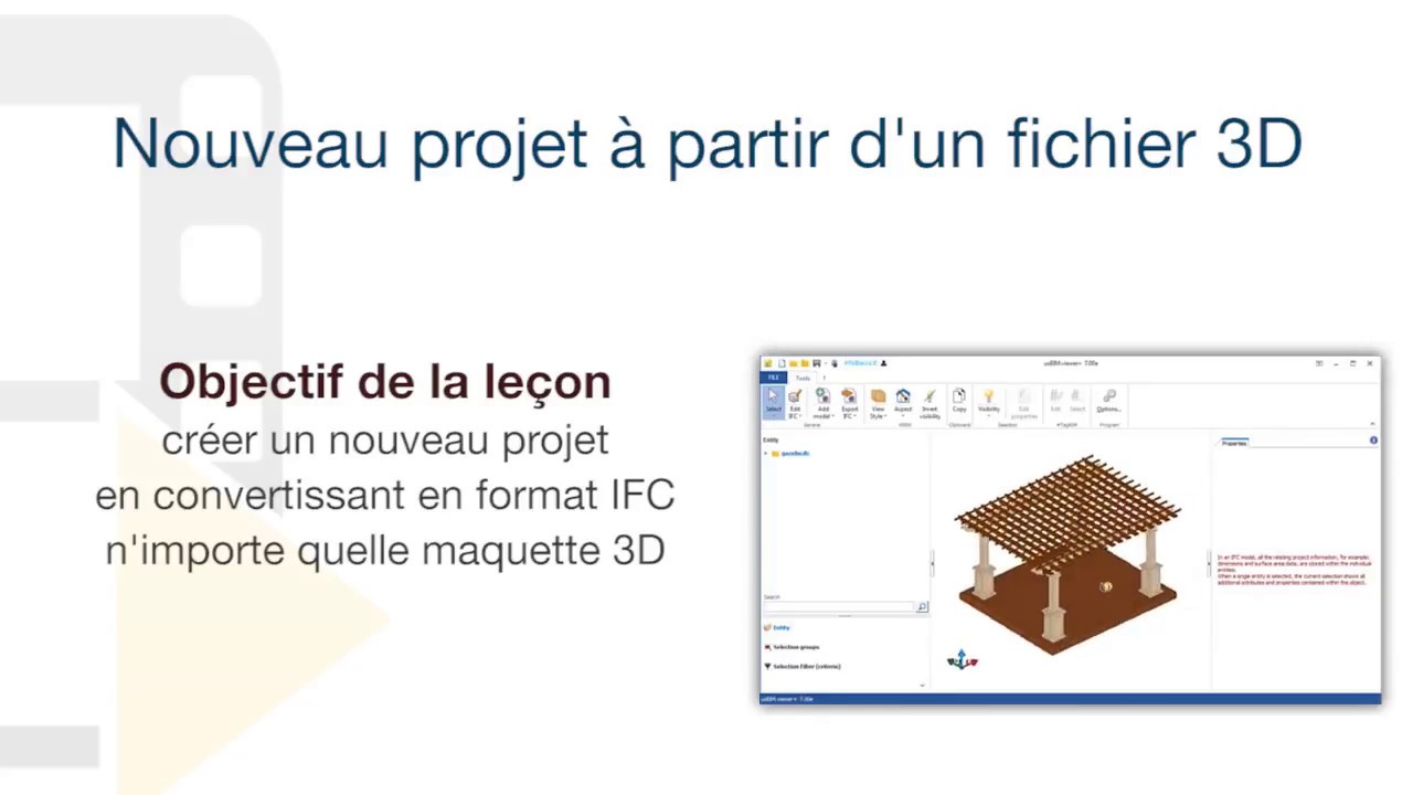 Tutoriel usBIM.viewer+ - Nouveau projet à partir d'un fichier 3D - ACCA software