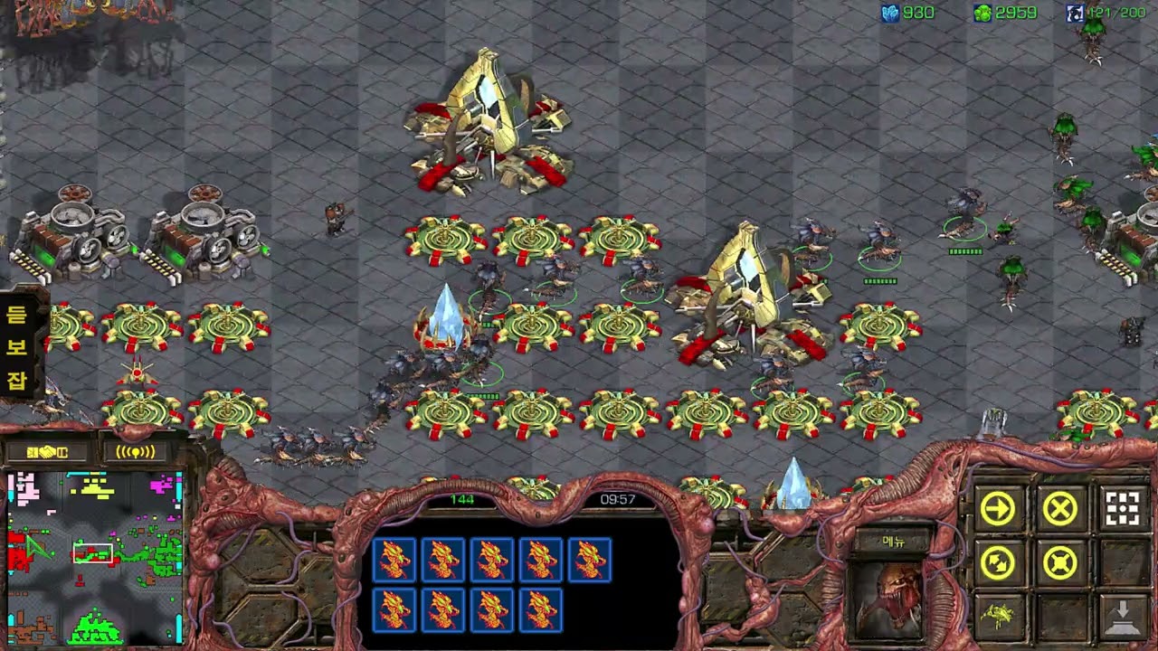 APM100 아재의 빨무 : 견제충 드랍충 척살하기 저그 스커지 디바우러로