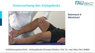 2 Kniegelenk UCH Ortho Untersuchung FAU