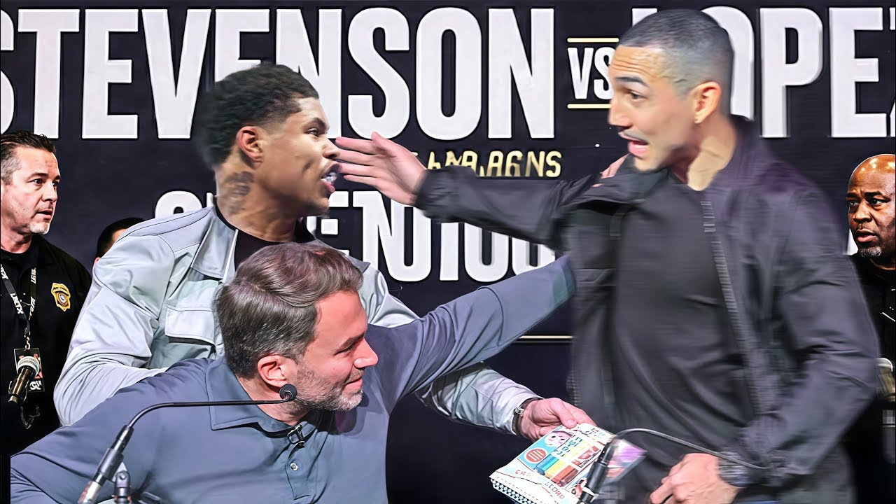 Teofimo Lopez SLAPS Shakur Stevenson LIVE at Press Conference 😳