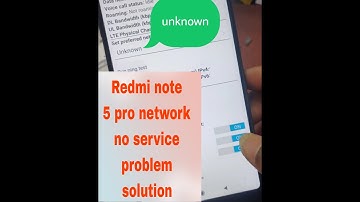 Redmi note 5 pro no service problem solution