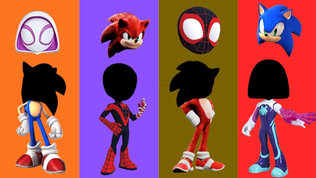 Wrong eyes👀 challenge DAME TU COSITA Funny Puzzle Wrong Heads#Sonicvsspidermen