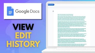 How To Check Edit History On Google Docs