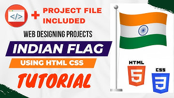 How To Create Indian flag using Html & Css, IndianFlag Design Html Css with Source Code, Html Video