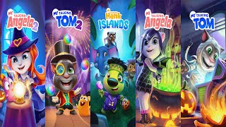 Talking Tom2 Vs Talking Angela Vs Talking Angela2 Vs Talking Tom Vs Hank Islands Angela Song Ep4142