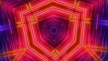 4K Neon Multicolored lines Background Animation 28