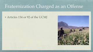 What is Fraternization in the Military