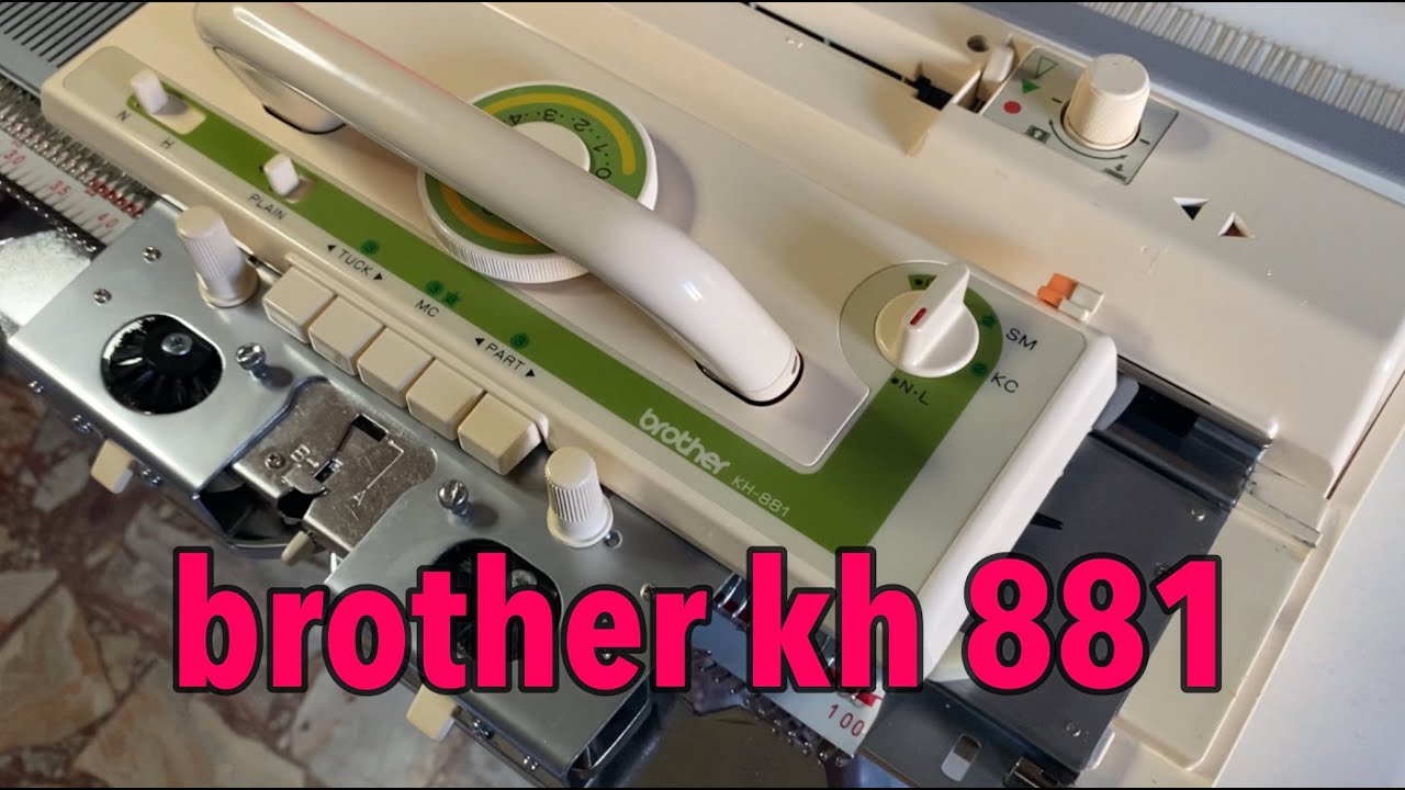 MACCHINA PER MAGLIERIA brother kh 881 dimostrazione
