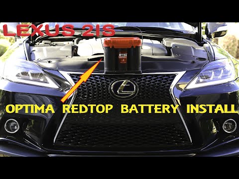 Lexus IS250/IS350 2IS Optima Redtop Battery Replacement Change DIY