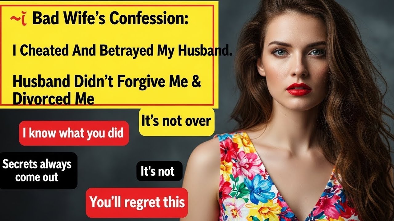 📕 Bad Wife's Confession: I Cheated And Betrayed My Husband. Husband Didn't Forgive Me & Divorced Me