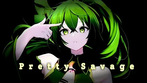 Nightcore: BLACKPINK - Pretty Savage || Lyrics