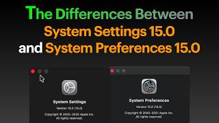 The Differences Between System Settings 15.0 and System Preferences 15.0