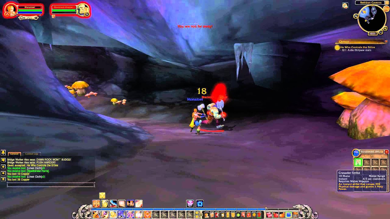 Quest 86: He Who Controls the Ettins (WoW, human, paladin)