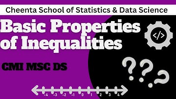 CMI MSC DS | Basic Properties of Inequalities | Cheenta
