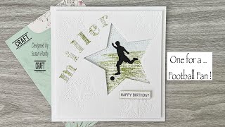 Easy …  Football Fan card .. Craftaddictionuk .. Coupon Code .. Susan5  