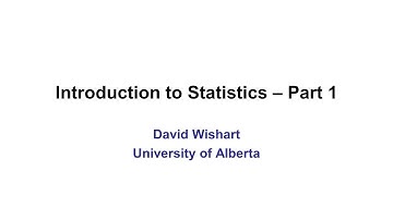Lecture 10: Introduction to Stats Part 1