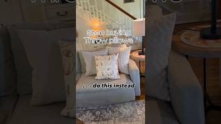 Stop buying bulky and expensive throw pillows!  Instead….