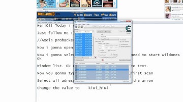 Wildones kiwi hack 2012! Cheatengine 6.1
