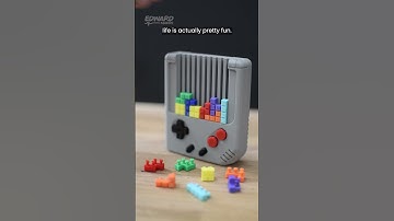 Mini Tetris Gameboy 3D Printed #shorts #3dprinting #maker #nintendo #gameboy #tetris