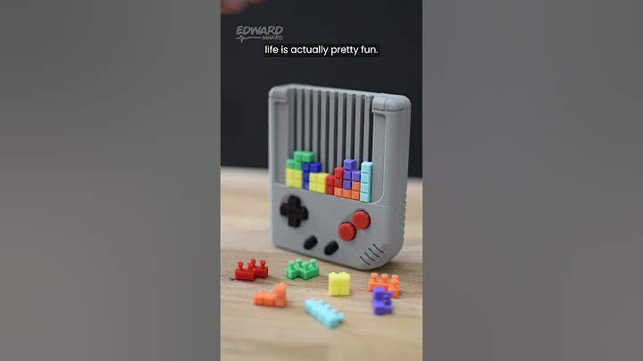 Mini Tetris Gameboy 3D Printed #shorts #3dprinting #maker #nintendo #gameboy #tetris