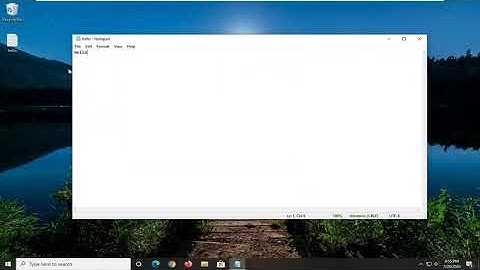 Asterisk in Notepad Title Bar in Windows 10