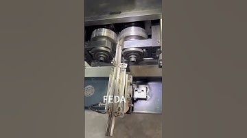 FEDA Fully automatic thread rolling machine，thru feed.#factory #engineering #auto #machine #making