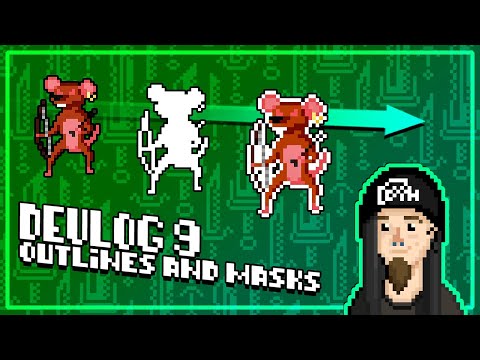 Drawing OUTLINES with PYGAME! (Ork Slayer Indie Devlog #9 - Outlines & Masks)