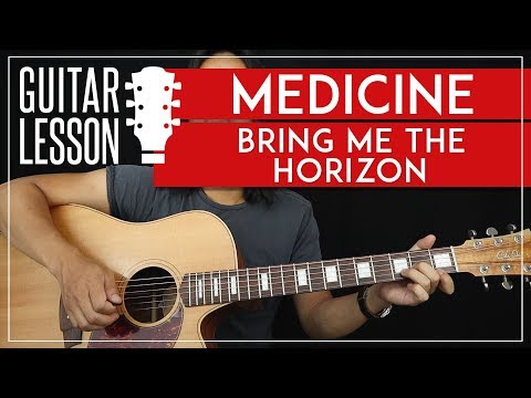 Medicine Guitar Tutorial - Bring Me The Horizon Guitar Lesson ?|TABS + No Capo + Guitar Cover|