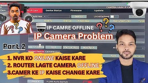 Router Lagte sabhi IP Camera Offline | NVR Online kaise kare | Camer Ke IP Change kaise kare #ipcctv