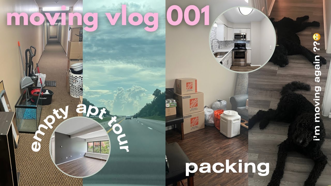 moving vlog 001: run errands/pack with me + empty apartment tour ...