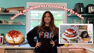 amateur baker makes Claire Saffitz' ~ultimate strawberry layer cake~ *dessert person*