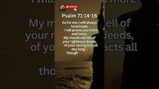 Revealing the Wisdom of Psalm 71:14-16 #biblestudy #bibleverse #godspromises #manifestation #god