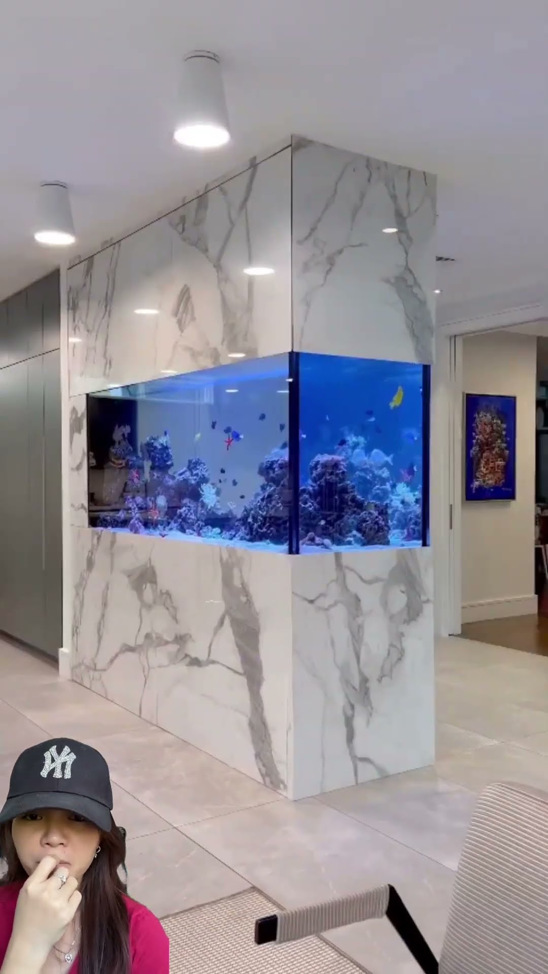 Aquarium ikan rumah mewah bagus banget ⁉️