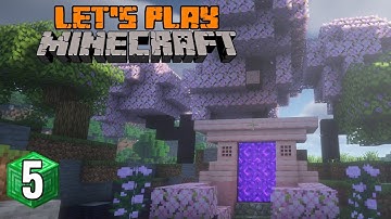 Finding A Nether Fortress and Building a Tree Farm | Minecraft - Part 5