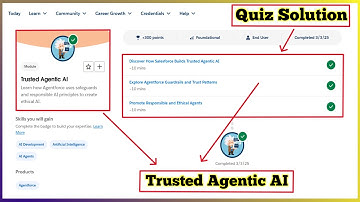 Trusted Agentic AI | Salesforce Trailhead | Quiz Solution