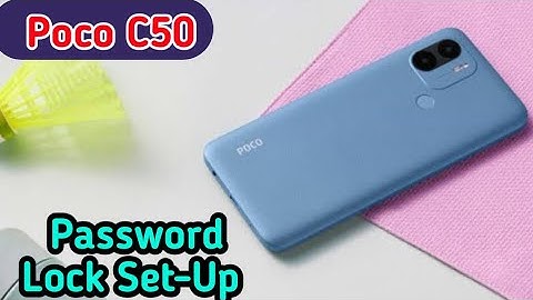 How to set password lock in Poco C50,Poco C50 mein password lock kaise lagaen,