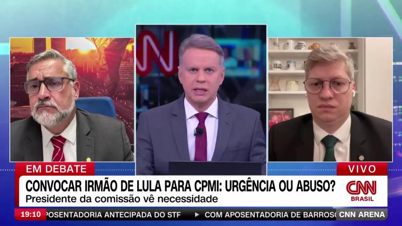 🔴 Líder do Governo Lula na CPMI do INSS, Paulo Pimenta, participa de debate no programa Arena CNN