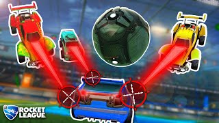 Rocket League Freestyling but 3 PLATS try to Ruin it.. (Manhunt #3)