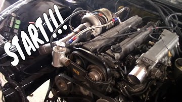 FIRST START!?  1jz Swapped 240sx Build | Wiring Link ECU, and Wrestling with Suspension
