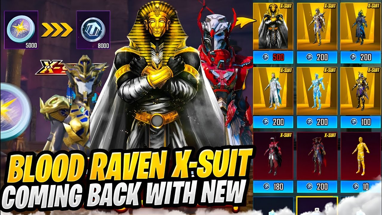 Blood Raven X-Suit Coming back | Next X-Suit Leaks Pubg Mobile | 4.3 Update Gameplay 