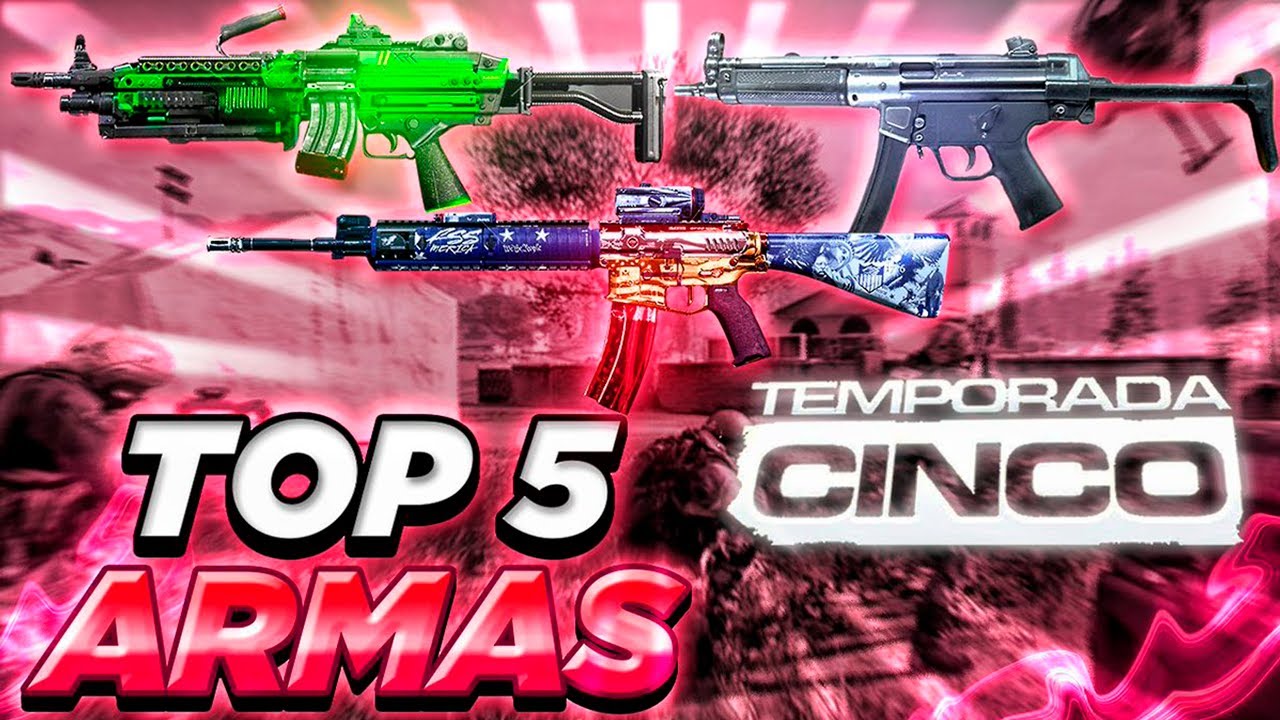TOP 5 MEJORES ARMAS y CLASES de WARZONE TEMPORADA 5... - YouTube