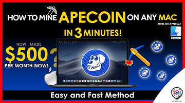 How To Mine ApeCoin On Any MAC | Intel or M1 | APE | Fast and Easy | Beginner Guide