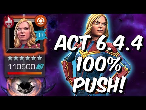 Act 6.4.4 100% – Captain Marvel Boss Chapter Interplanetary Spark! – Marvel Contest of Champions