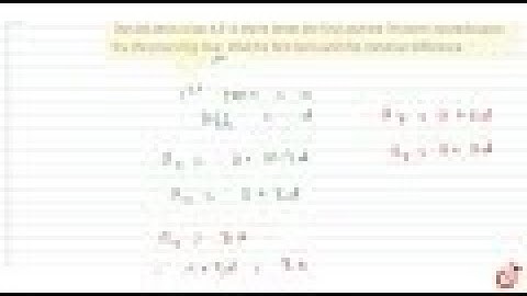 The 4th term of an A.P. is three times the first and the 7th term exceeds twice the third term b...