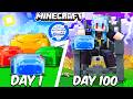 I Survived 100 Days as a SLIME in Minecraft…