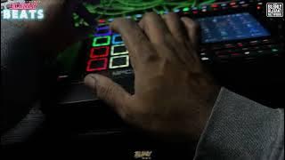 BL8NLY TRYING TO FINGER A DRUM on #mpclive3