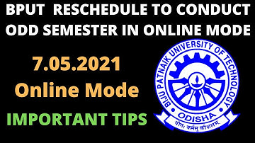Bput Odd Semester Exam Update 2021 | Odd Semester Exam Rescheduled 2021| Online Mode Exam Details